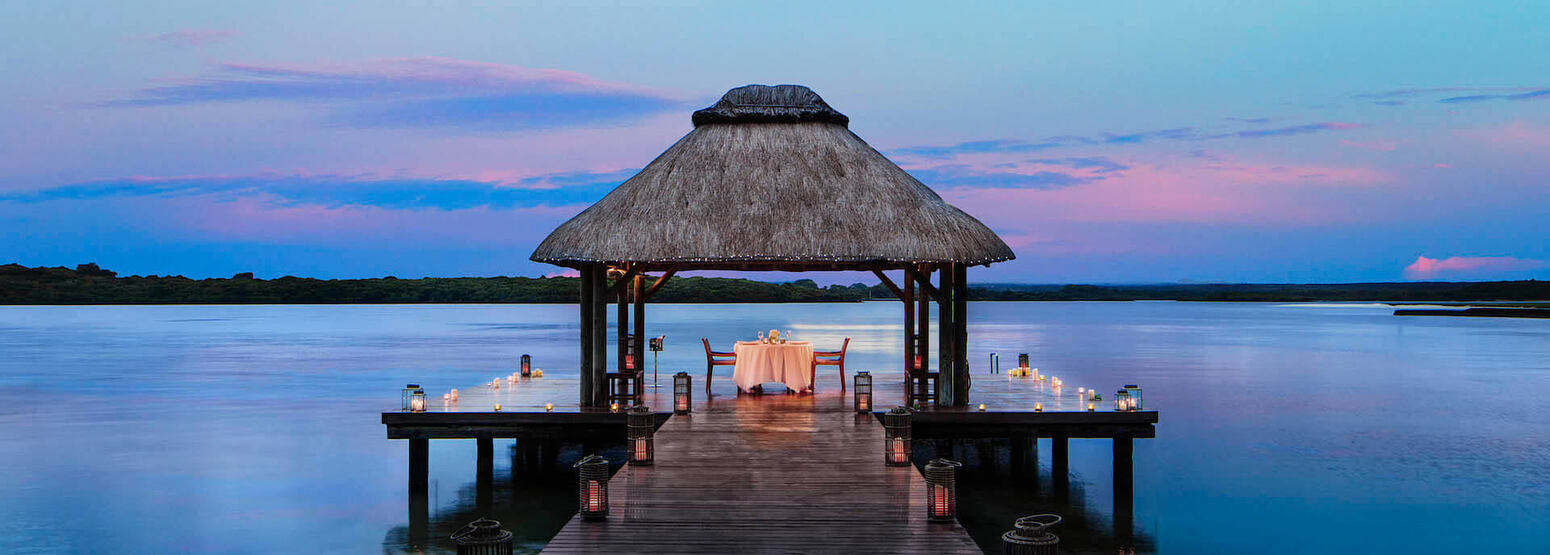 private candlelight dining at le saint geran hotel mauritius