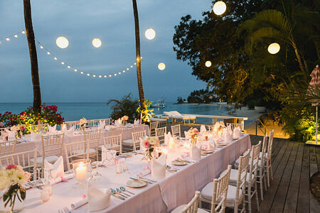 Weddings Parties at cobblers cove hotel Caribbean