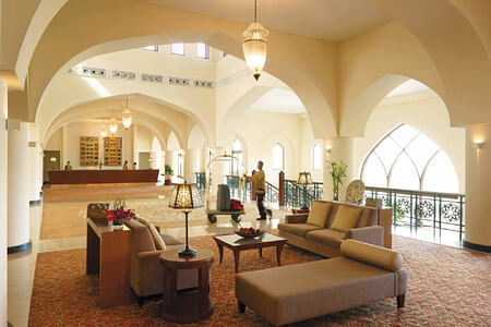 lobby at shangri la barr al jissah resort oman