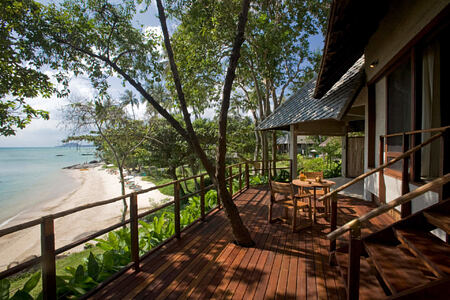 Beach front villa at kamalaya resort koh samui thailand