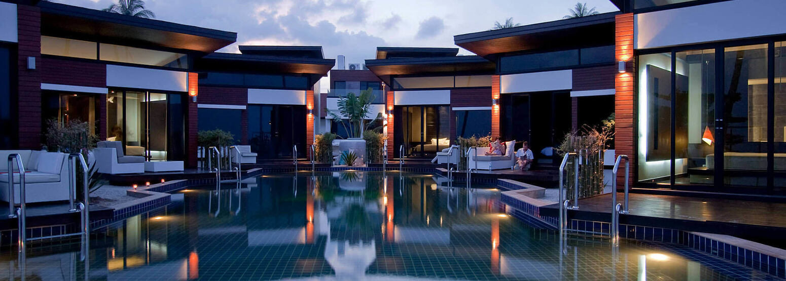 Poolside Villa Outsideat aava resort and spa thailand