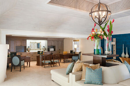 The lobby - Concierge area at the body holiday resort st lucia