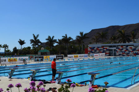 heated olympic pool at playitas resort canary islands