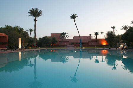 large pool and main house at dar sabra hotel marrakech
