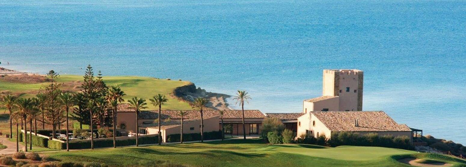 resort and golf course view at Verdura Resort Italy