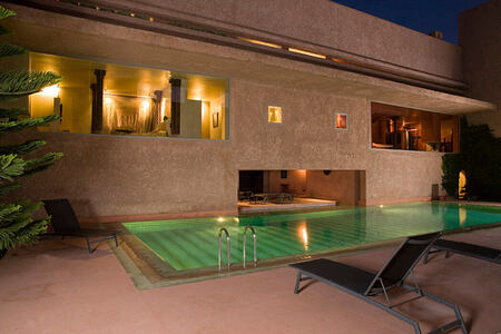 small swimming pool at dar sabra hotel marrakech