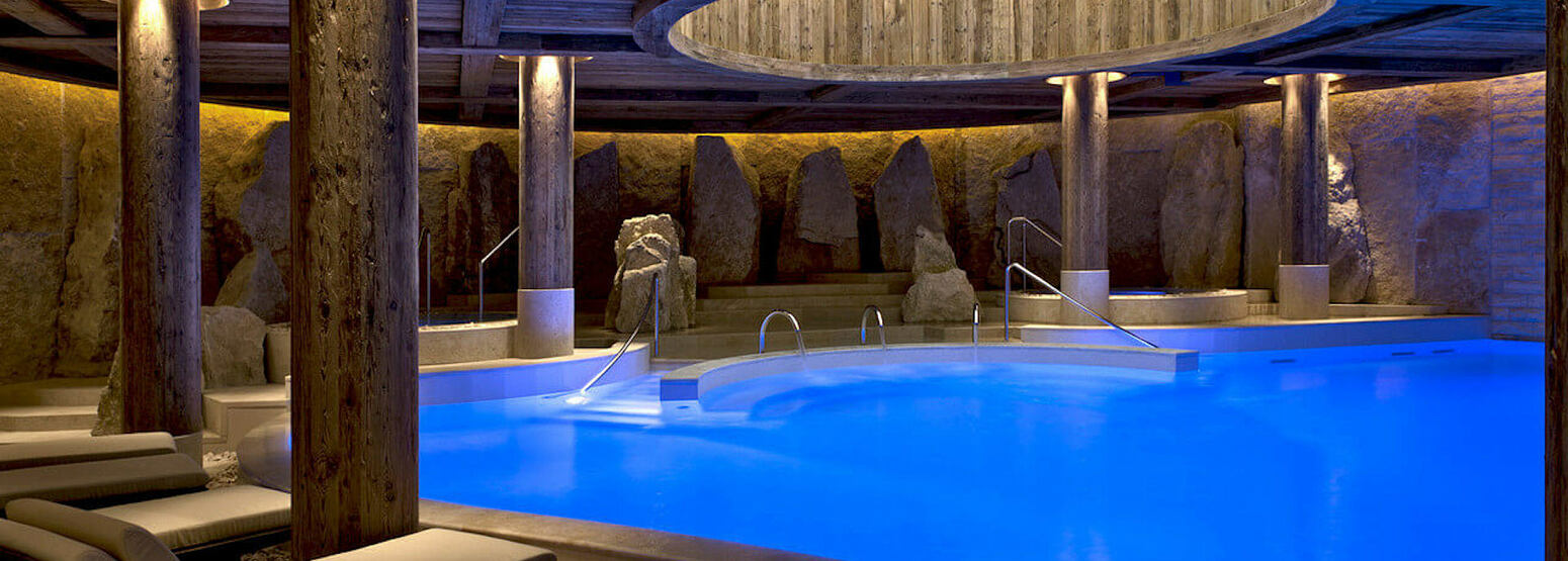 spa pool at alpina gstaad hotel switzerland
