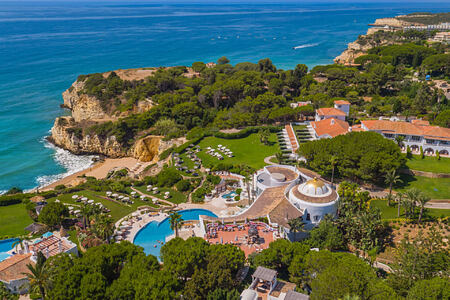 aerial view of vila vita parc hotel portugal