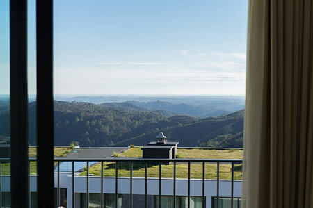 Panoramic view from room at Monchique Resort Portugal