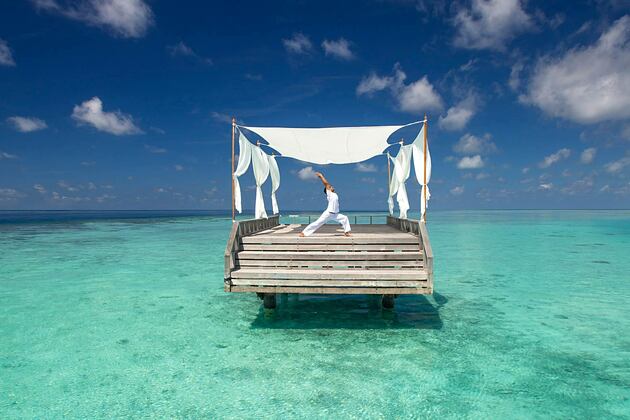 Yoga at Baros Maldives