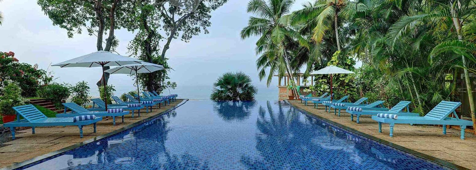 Infinity pool at Somatheeram Kerala India