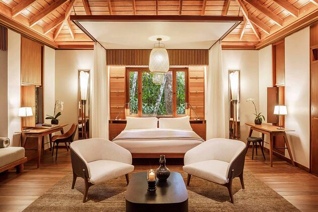 Rainforest Villa living room at The Datai Langkawi Malaysia