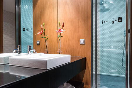 Junior Suite bathroom at Son Brull Majorca Spain