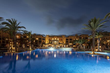 Night view of Mazagan Beach Resort Morocco