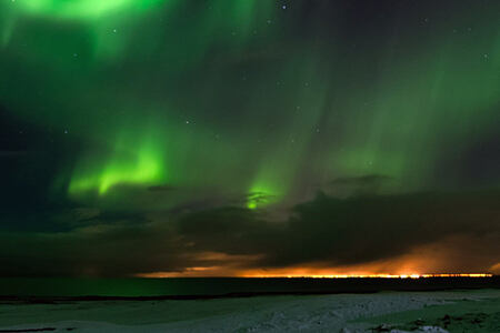 Northern Lights in Northern Iceland
